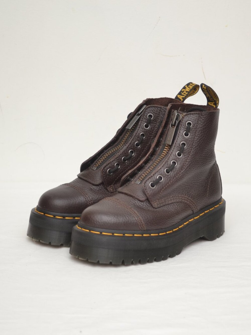 Doc Marten’s Maroon Sinclair Zip Up Lace Up Boots Womens US7 UK5 **Used Once**